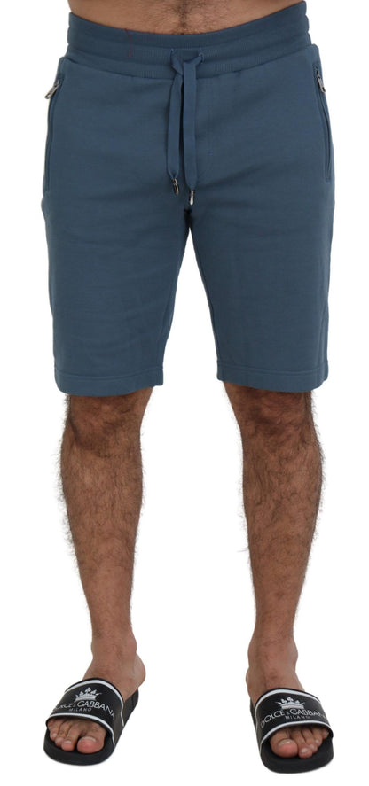 Blaue Baumwoll-Bermuda-Freizeit-Herrenshorts