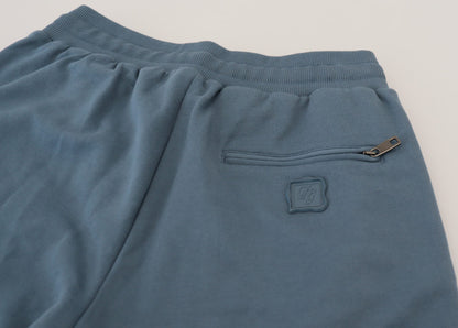 Blaue Baumwoll-Bermuda-Freizeit-Herrenshorts