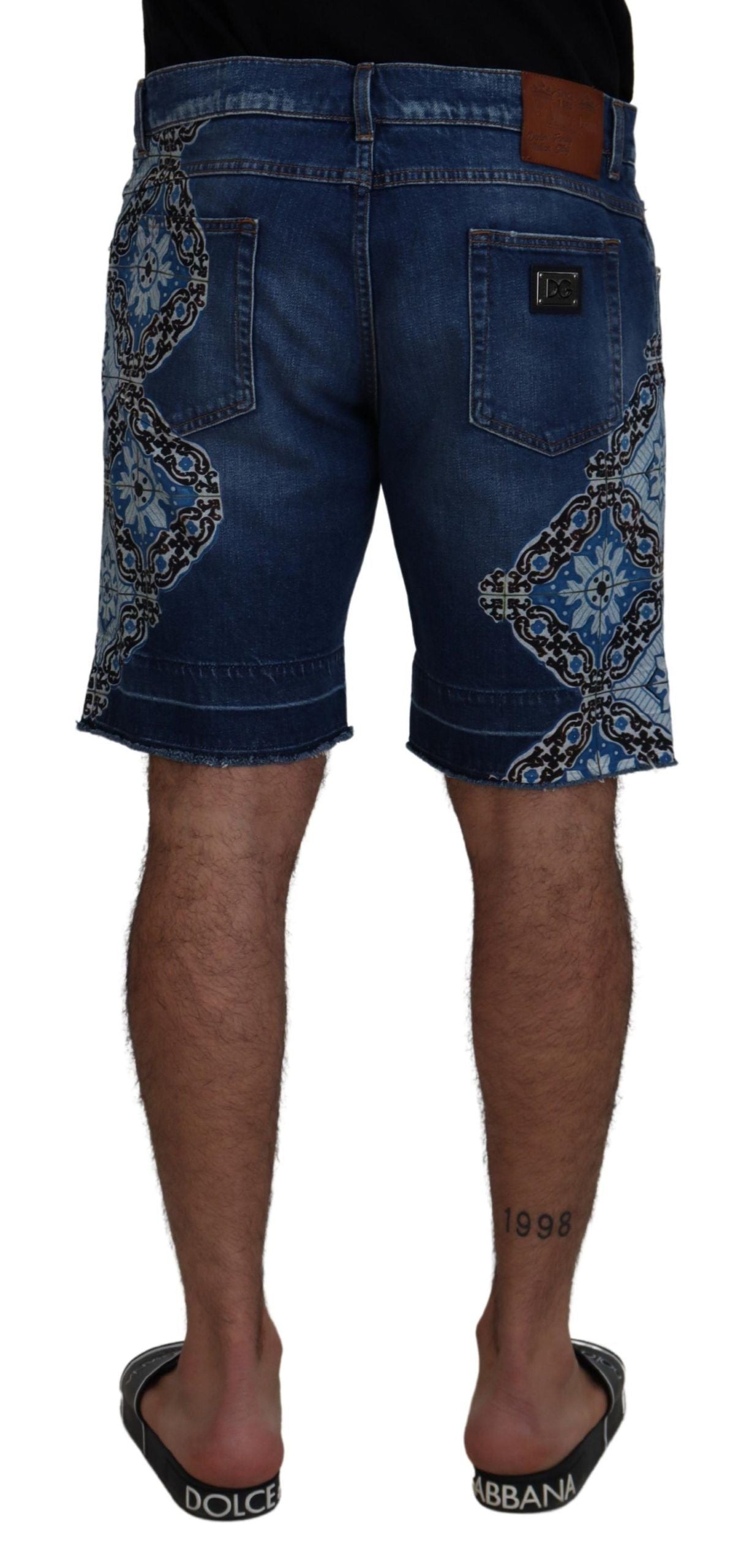 Elegante Slim Fit Denim Shorts