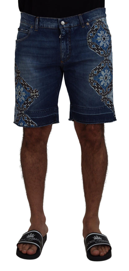 Elegante Slim Fit Denim Shorts