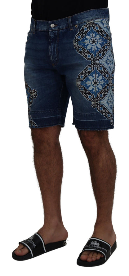 Elegante Slim Fit Denim Shorts