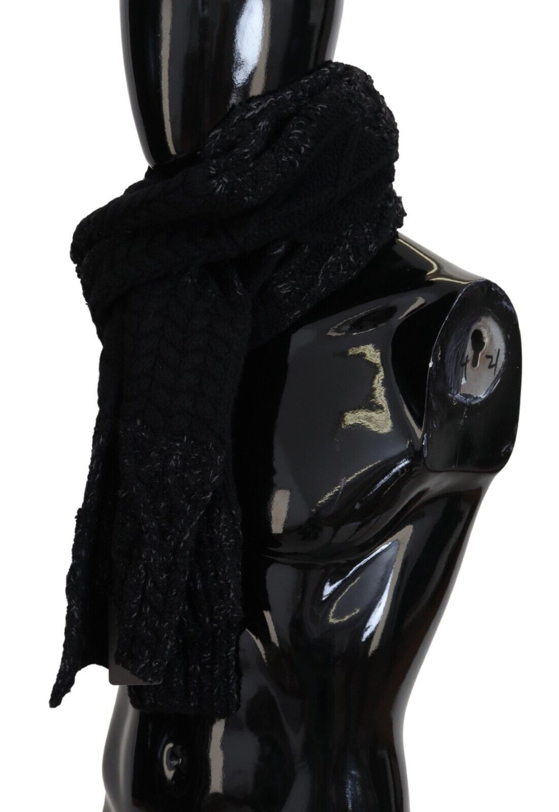 Dolce & Gabbana Elite Black Wool Blend Men's Scarf