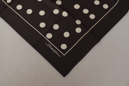 Dolce & Gabbana Elegant Silk Polka Dot Men's Scarf