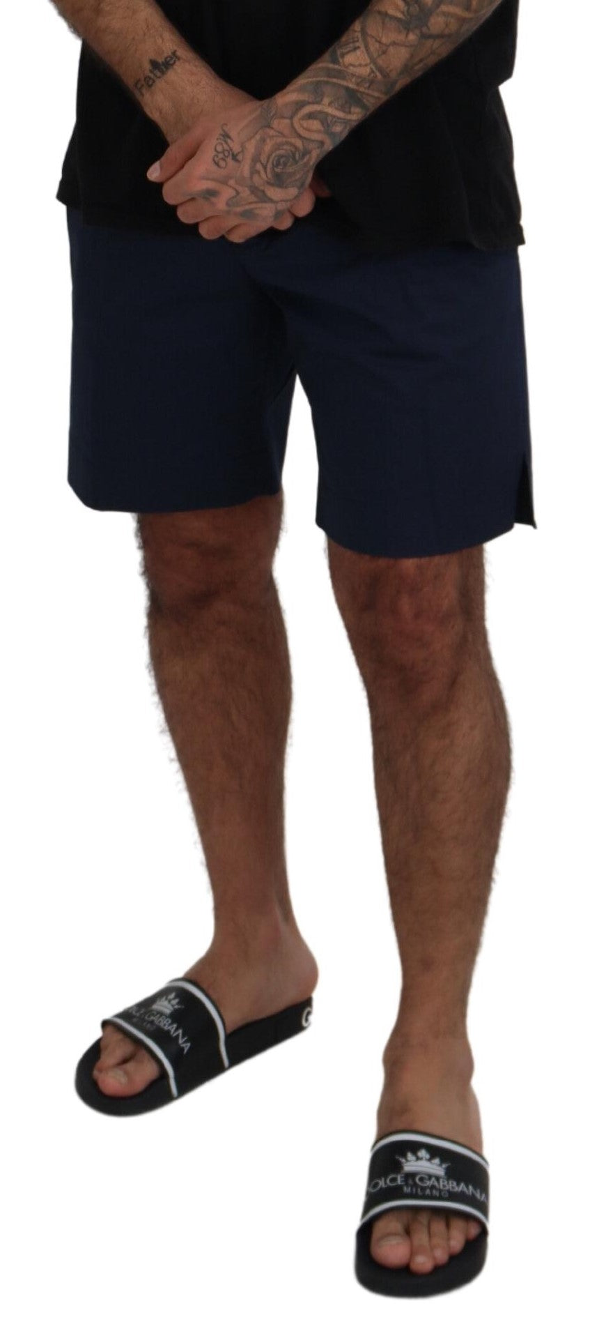 Elegante blaue Chino Shorts