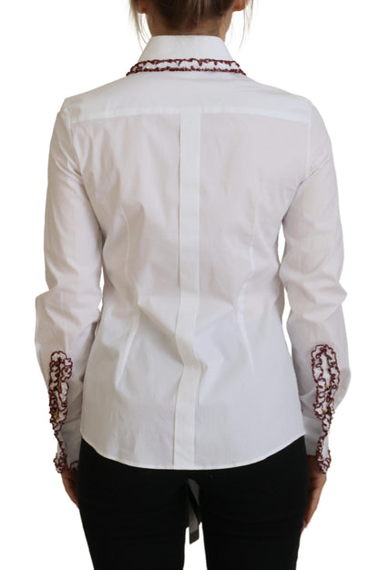 Elegantes weißes Poloshirt aus Baumwolle