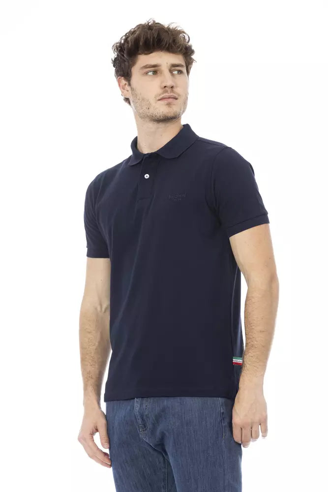 Polo in cotone blu