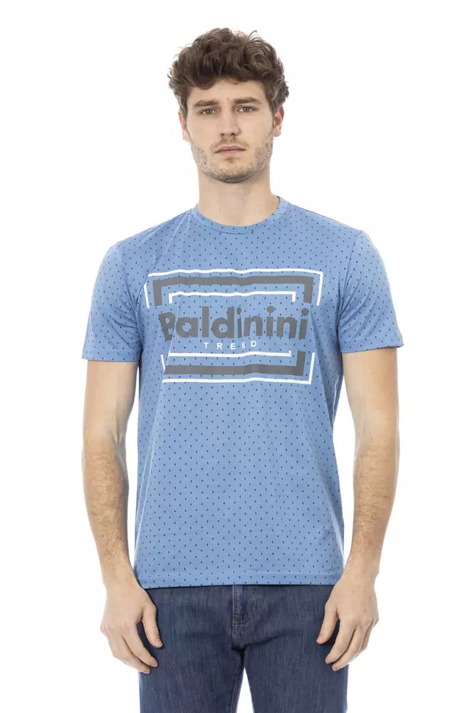 T-shirt in cotone azzurro