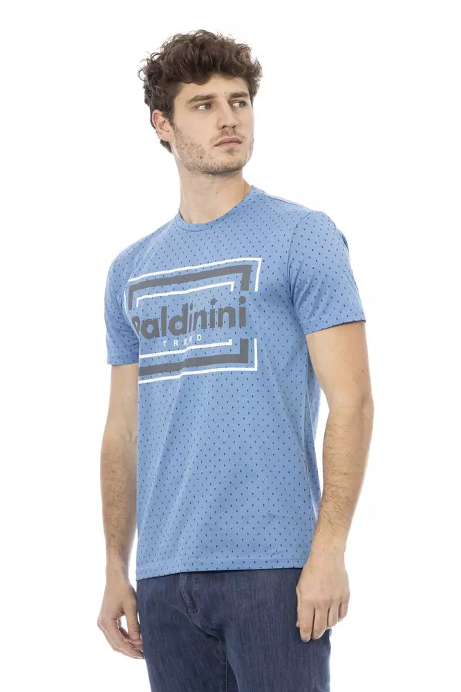 T-shirt in cotone azzurro