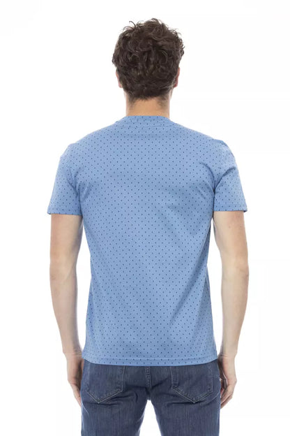 T-shirt in cotone azzurro