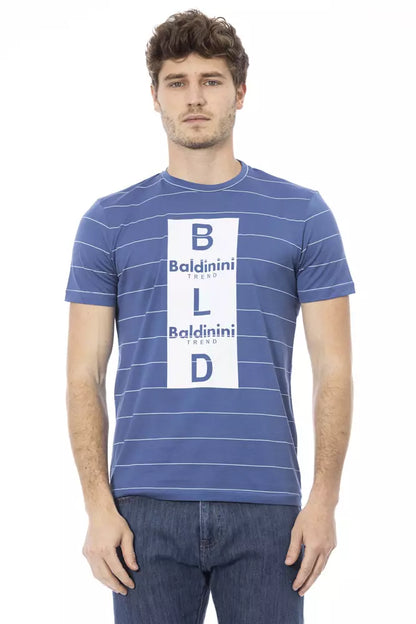 Baldinini Trend Blue Cotton Men T-Shirt