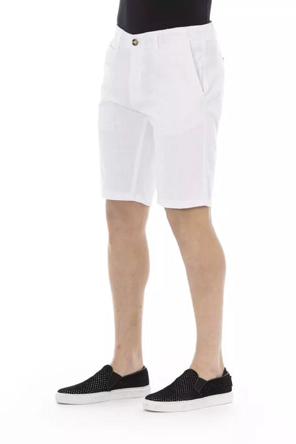 Elegante weiße Bermudashorts für Herren