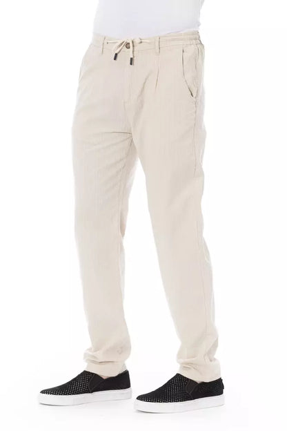 Jeans e pantaloni in cotone beige