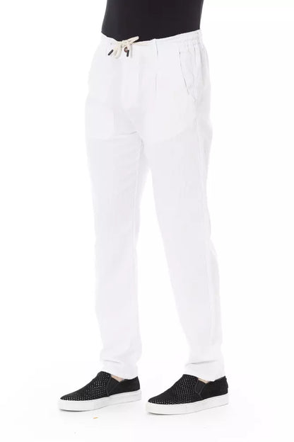 Jeans e pantaloni in cotone bianco