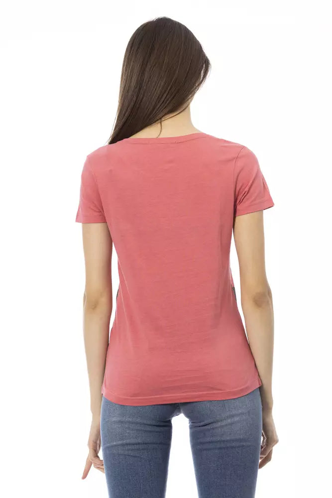 Rosa Baumwoll-Tops und T-Shirt