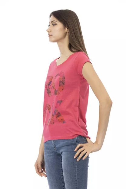 Rosa Baumwoll-Tops und T-Shirt