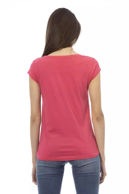 Rosa Baumwoll-Tops und T-Shirt