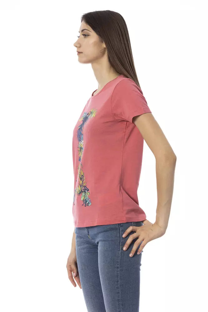 Top e T-shirt in cotone fucsia