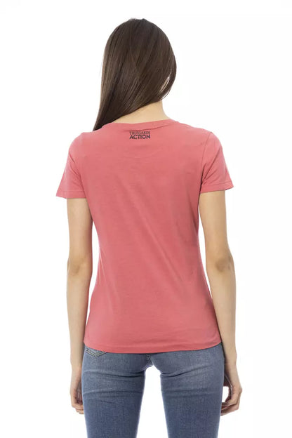 Pink Cotton Women Top