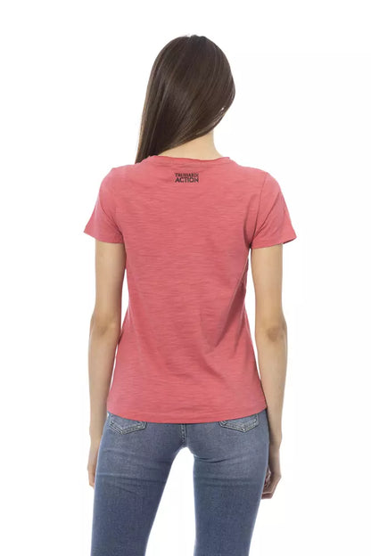 Pink Cotton Women Top