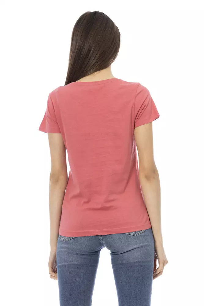 Pink Cotton Women Top