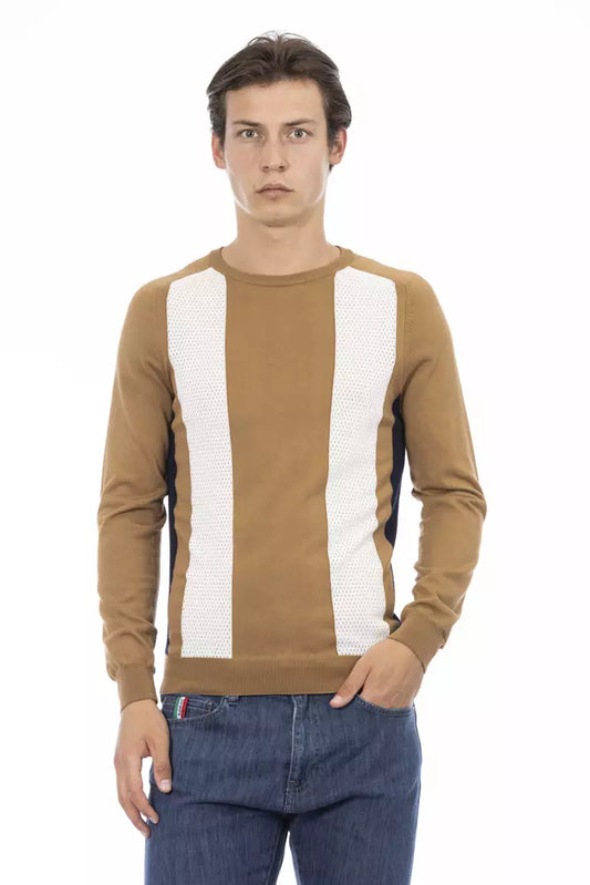 Maglione in cotone marrone