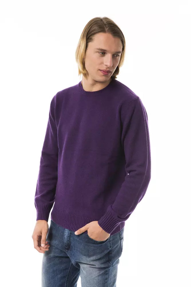 Maglione di lana viola