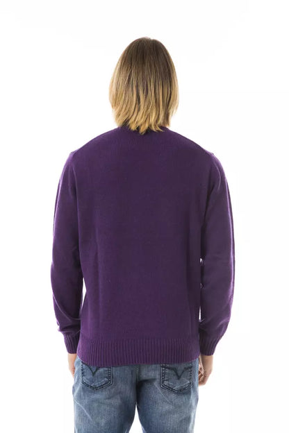 Maglione di lana viola