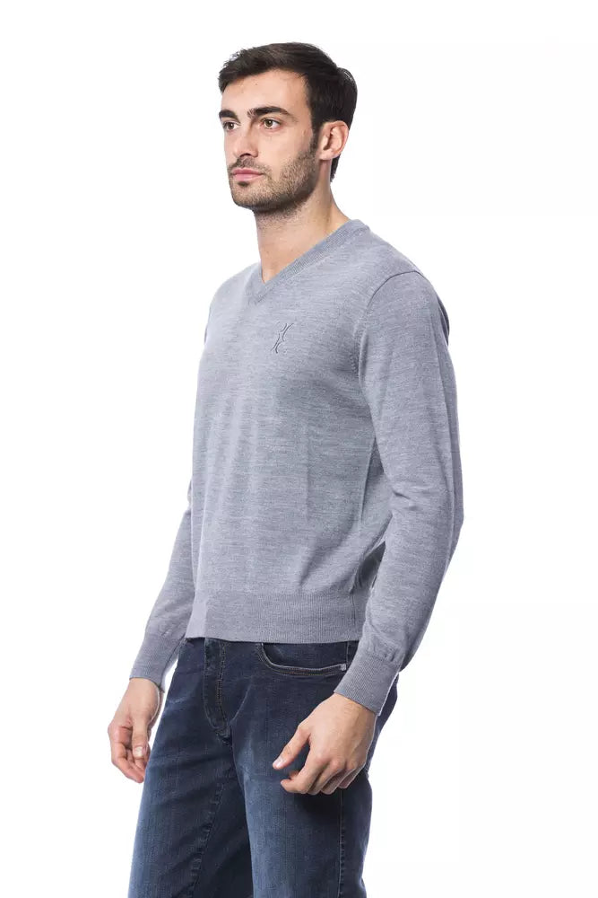 Eleganter bestickter Pullover aus Merinowolle