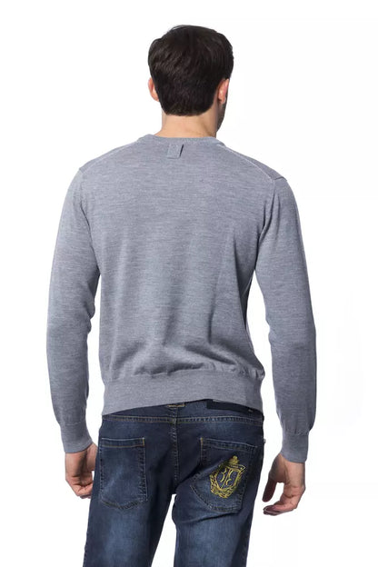 Eleganter bestickter Pullover aus Merinowolle