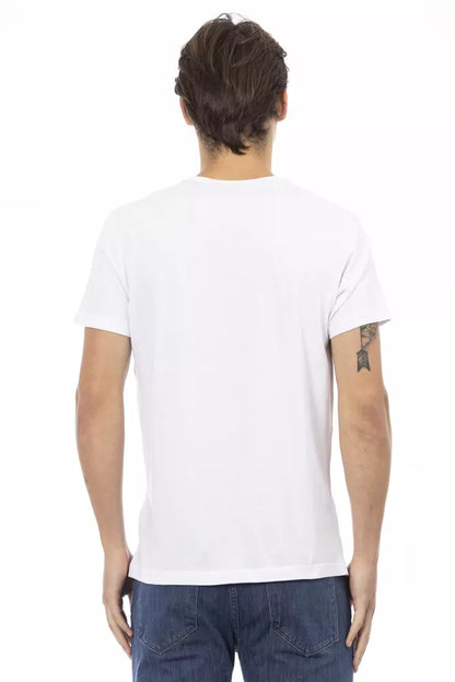 Trussardi Action White Cotton Men T-Shirt