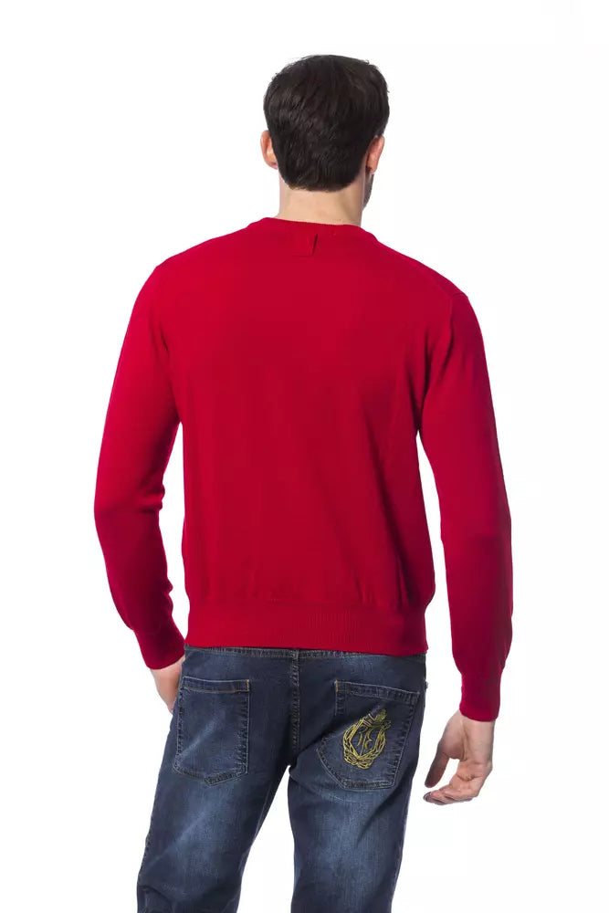 Maglione in lana merino rossa