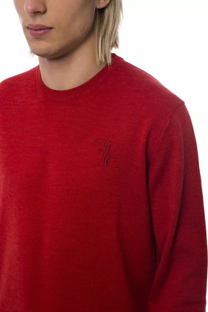 Maglione in lana merino rossa