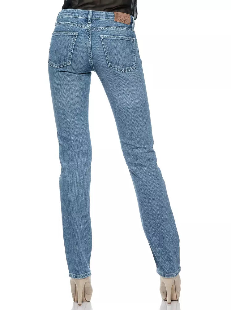 Jeans e pantaloni in cotone azzurro