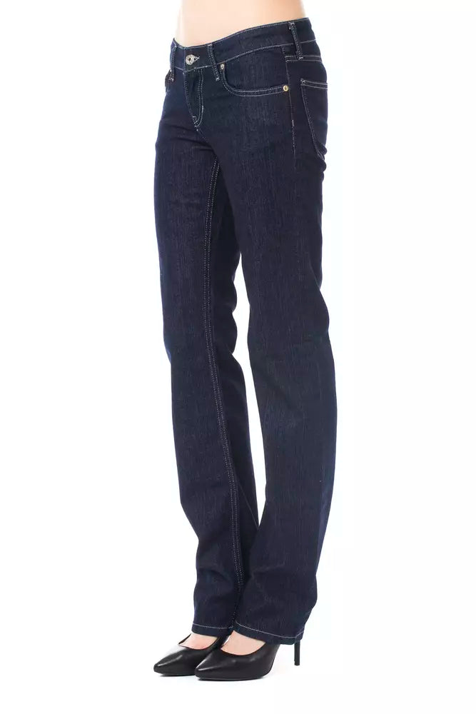 Elegante blaue Luxus-Jeans im Regular Fit