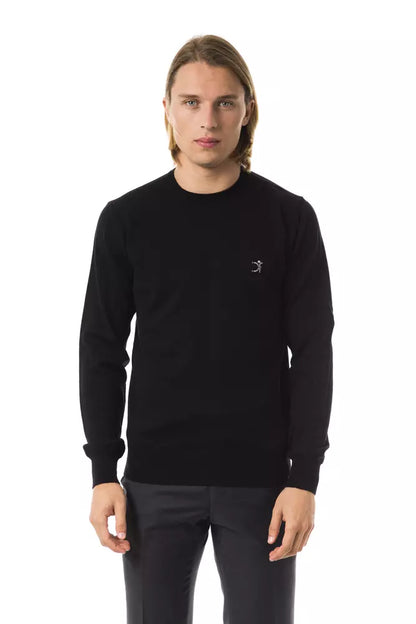 Maglione in lana merino nera