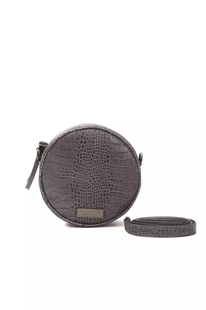 Sac bandoulière en cuir gris