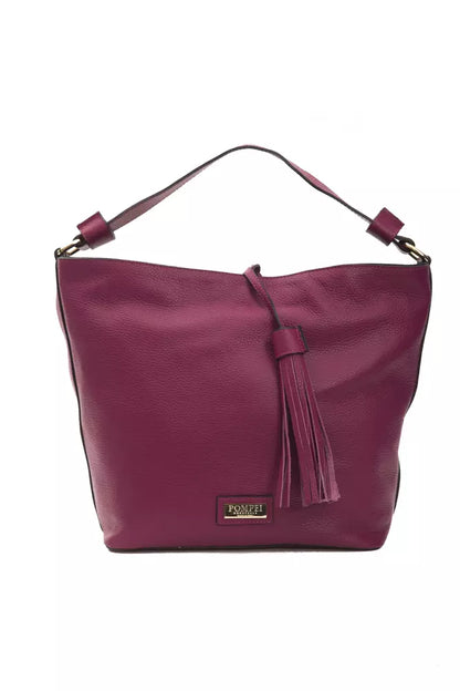 Borsa a tracolla in pelle bordeaux