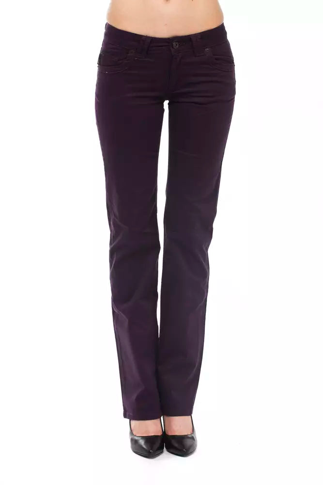 Ungaro Fever Purple Cotton Women Jean