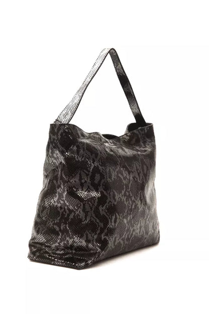 Sac à bandoulière en cuir gris