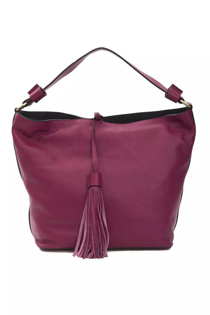 Borsa a tracolla in pelle bordeaux