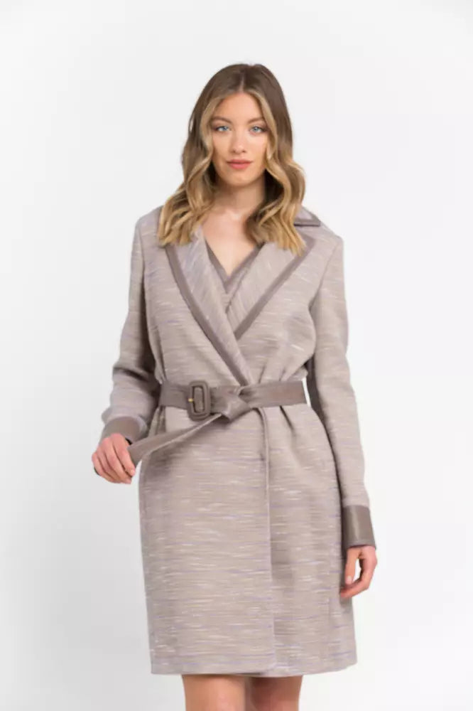 Giacche e cappotto in cotone beige