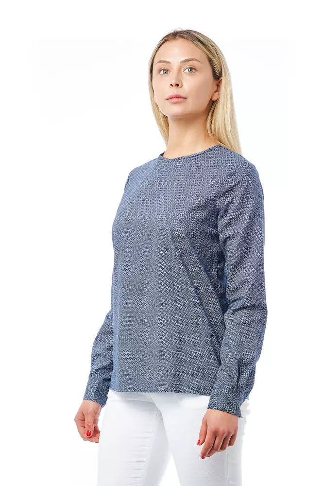 Chemise en coton bleue