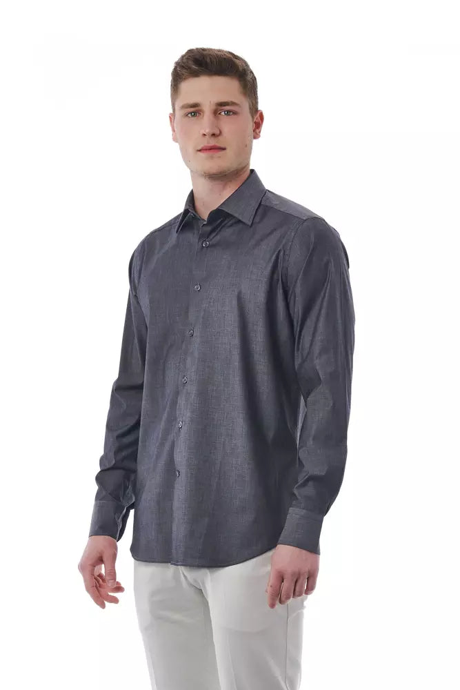 Camicia in cotone grigio