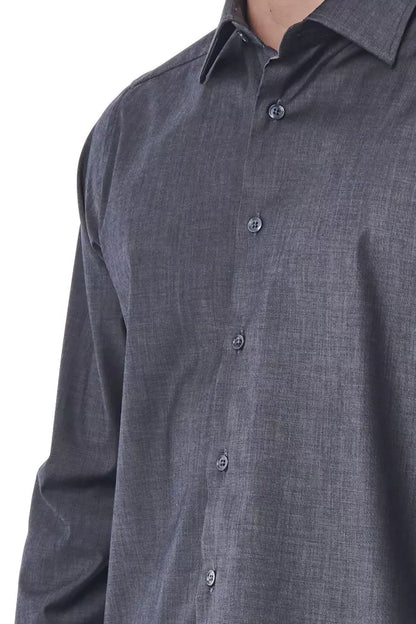 Camicia in cotone grigio