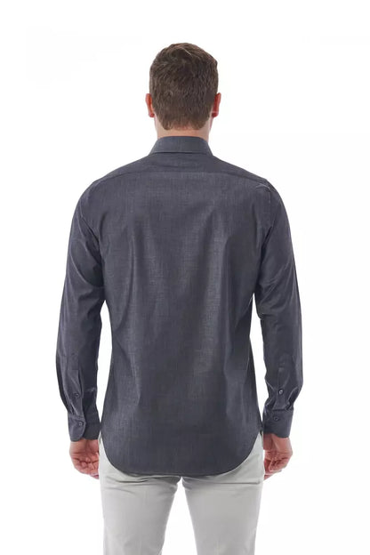 Camicia in cotone grigio