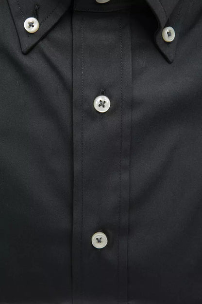 Robert Friedman Gray Cotton Men Shirt