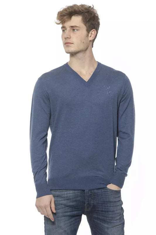 Maglione in cashmere blu