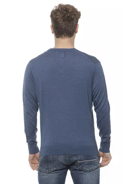 Maglione in cashmere blu