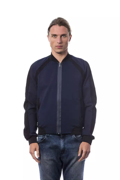 Blauer Viskosepullover