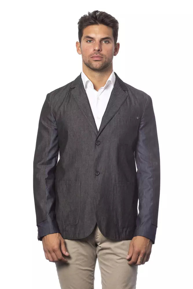 Blazer in cotone grigio